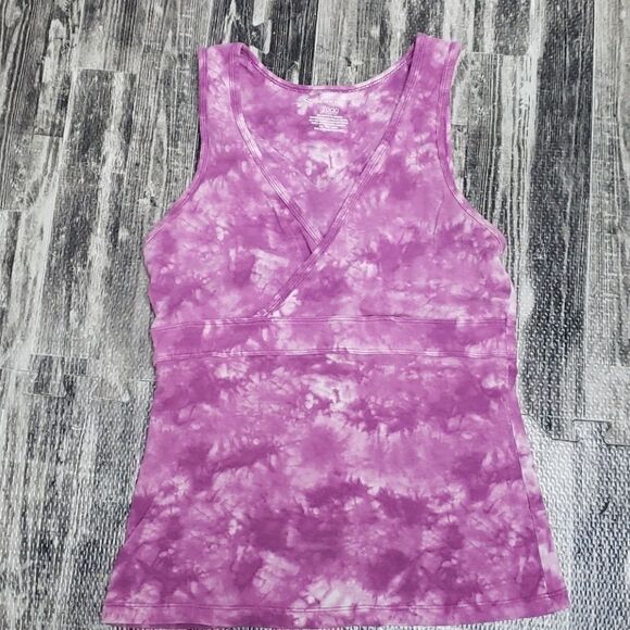 TEK GEAR PINK TIE-DYE YOGA TANK, SIZE SMALL - Picture 4 of 6